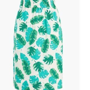 NWT J. Crew linen blend fully lined skirt Small